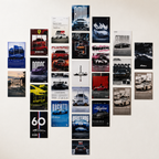 Aesthetic Car Wall Collage Kit – 24 Premium Posters (4×6 Inch)