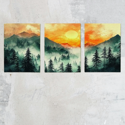 Mountain Aesthtic Wall art set of 3